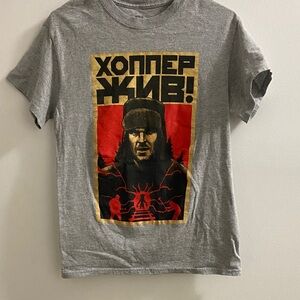 Gray Stranger Things Graphic T-Shirt